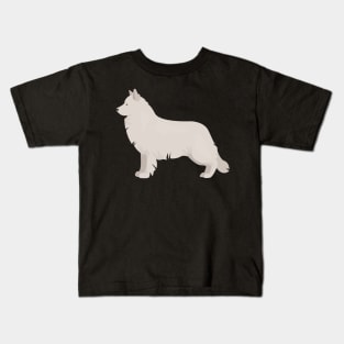 Berger Blanc Dog Standing Kids T-Shirt